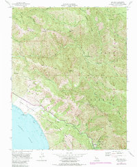 Big Sur 1956 topographic map thumbnail