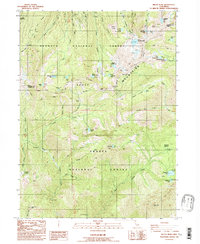 Billys Peak 1986 topographic map thumbnail
