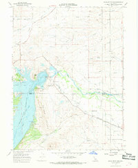 Black Butte Dam 1967 topographic map thumbnail