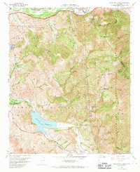 Black Star Canyon 1967 topographic map thumbnail