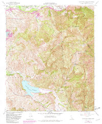 Black Star Canyon 1967 topographic map thumbnail