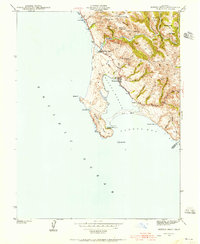 Bodega Head 1942 topographic map thumbnail