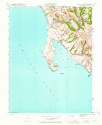 Bodega Head 1942 topographic map thumbnail