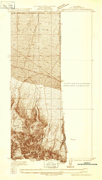 Boneyard Canyon 1934 topographic map thumbnail