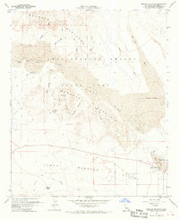 Borrego Mountain 1960 topographic map thumbnail