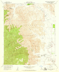 Borrego Palm Canyon 1959 topographic map thumbnail