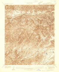 Mint Canyon 1932 topographic map thumbnail