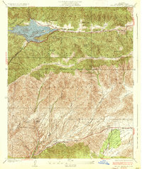 Bouquet Reservoir 1937 topographic map thumbnail