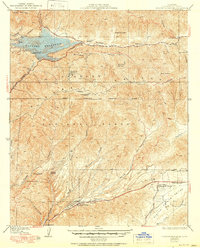 Bouquet Reservoir 1937 topographic map thumbnail