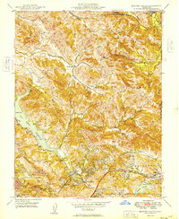 Briones Valley 1949 topographic map thumbnail