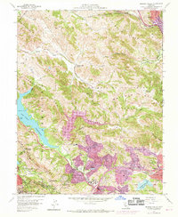 Briones Valley 1959 topographic map thumbnail