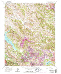 Briones Valley 1959 topographic map thumbnail