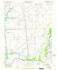 Bruceville 1953 topographic map thumbnail