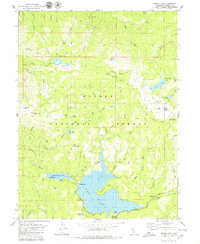 Bucks Lake 1979 topographic map thumbnail