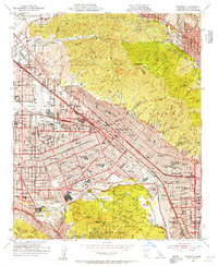 Burbank 1953 topographic map thumbnail