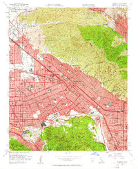 Burbank 1953 topographic map thumbnail