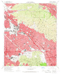 Burbank 1966 topographic map thumbnail