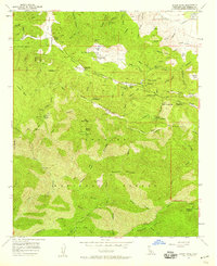 Burnt Peak 1958 topographic map thumbnail