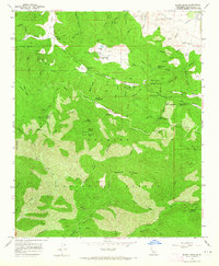 Burnt Peak 1958 topographic map thumbnail