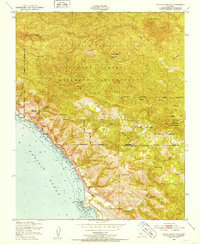 Burro Mountain 1949 topographic map thumbnail