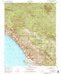 Burro Mountain 1949 topographic map thumbnail