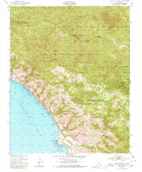 Burro Mountain 1949 topographic map thumbnail