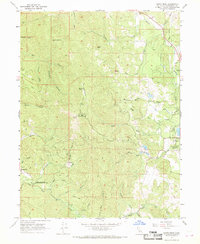 Cahto Peak 1967 topographic map thumbnail