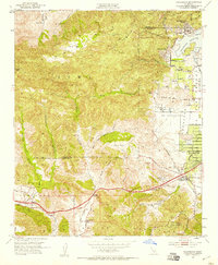 Calabasas 1952 topographic map thumbnail