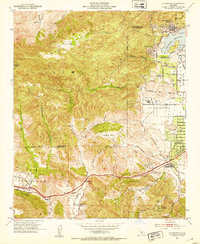 Calabasas 1952 topographic map thumbnail