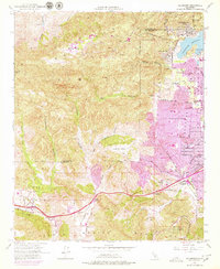 Calabasas 1952 topographic map thumbnail