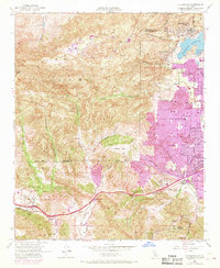 Calabasas 1952 topographic map thumbnail