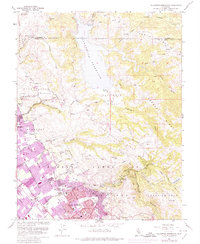 Calaveras Reservoir 1961 topographic map thumbnail