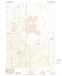 Caldwell Butte 1988 topographic map thumbnail