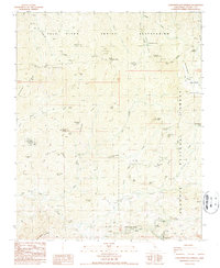 California Hot Springs 1986 topographic map thumbnail