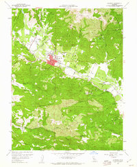 Calistoga 1958 topographic map thumbnail