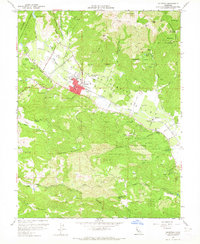 Calistoga 1958 topographic map thumbnail