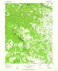Camp Meeker 1954 topographic map thumbnail