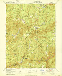 Camptonville 1950 topographic map thumbnail