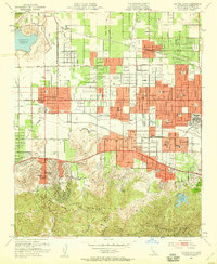 Canoga Park 1952 topographic map preview