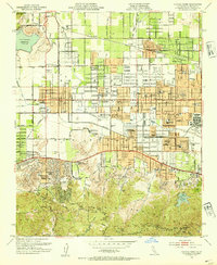 Canoga Park 1952 topographic map preview