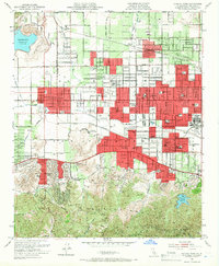 Canoga Park 1952 topographic map preview