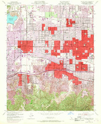 Canoga Park 1952 topographic map thumbnail