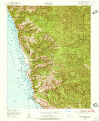 Cape San Martin 1949 topographic map thumbnail