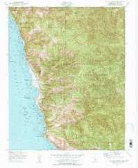Cape San Martin 1949 topographic map thumbnail