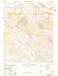 Careaga Canyon 1947 topographic map thumbnail