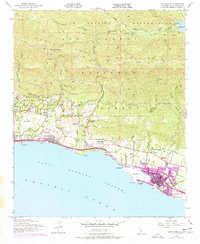 Carpinteria 1952 topographic map preview