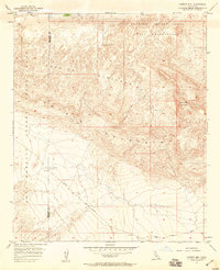 Carrizo Mtn 1957 topographic map thumbnail