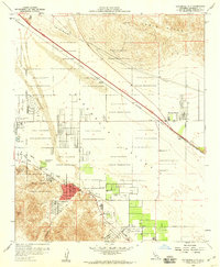 Cathedral City 1958 topographic map thumbnail