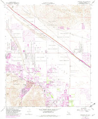 Cathedral City 1958 topographic map thumbnail