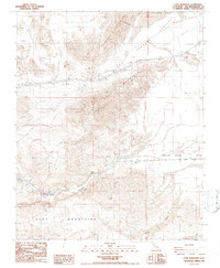 Cave Mountain 1986 topographic map thumbnail